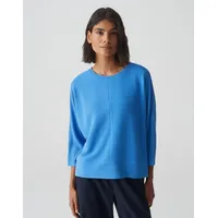 Opus Sweatshirt mit Strukturmuster Modell SINNI Blau, 42