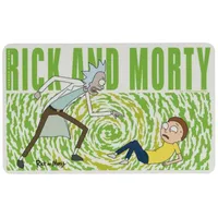 Rick and Morty Brettchen Frühstücksbrettchen Schneidebrettchen in weiß
