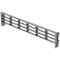 SOTech Lüftungsgitter für Sockelleisten 396 x 83 mm grau