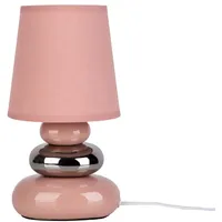NÄVE Tischleuchte "STONEY" rosa - Hellrosa, Rosa