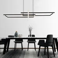 Trio LED Design Decken Pendel Lampe schwarz matt Wohn