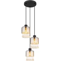 GLOBO HENDRY 3-flg. 33 cm rund schwarz