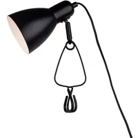 NÄVE Tischlampe Tischleuchte Klemmstrahler schwarz Schlafzimmerlampe beweglich H 28cm