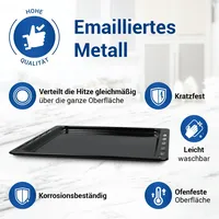 Vioks Backblech wie Bauknecht 481010539881 mit 2x Handschuhe für