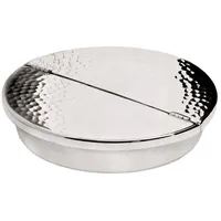 Edzard Klapp-Aschenbecher Madras, gehämmert, schwerversilbert, Durchmesser 13 cm, Höhe