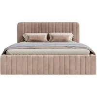 Selsey Polsterbett mit Bettkasten ¦ beige ¦ Maße (cm):