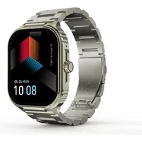 Hifuture Ultra3 Pro BT 40 mm Aluminiumgehäuse Silber Sportarmband