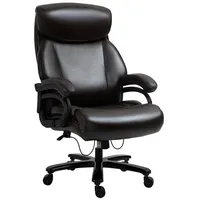 Vinsetto Schreibtischstuhl Bürostuhl ergonomisch geformt, high-end gaslift blau|braun