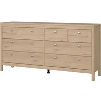 VCM ebuy24 Kommode 8 Schubladen Eichen-Dekor.