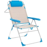 Marbueno summer Gepolsterte Campingstuhl Marbueno Beige / Blue -
