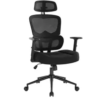IWMH Bürostuhl Ergonomischer Schreibtischstuhl Mesh Computerstuhl, Höhenverstellbarer Drehstuhl mit