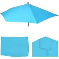 MCW Ersatz-Bezug Sonnenschirm halbrund Lorca, türkis