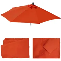 MCW Ersatz-Bezug Sonnenschirm halbrund Lorca, terracotta