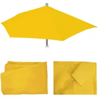 MCW Ersatz-Bezug Sonnenschirm halbrund Lorca, gelb