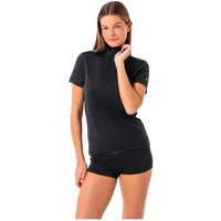 Super.natural W TUNDRA175 Zip 1/4 Tee jet black (872)