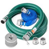 Vevor Saugschlauch-Set, Wasserpumpe Pumpenschlauch 50,8mmx6,1m(grün)/15,24m(blau)