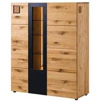 MASSIVMOEBEL24.DE Highboard Wildeiche 116x43,5x143 natur geölt/lackiert KITZBÜHEL #107 |