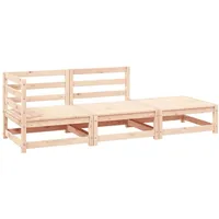 VidaXL Garten-Lounge-Set 3-tlg. Kiefer braun