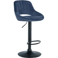 CLP Barhocker Milet Samt blau