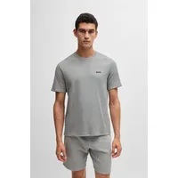 Boss Pyjamaoberteil Waffle T-Shirt grau XXL