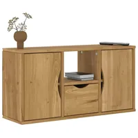 VidaXL TV-Schrank mit Schublade ODDA 79x24x40 cm Massivholz Kiefer