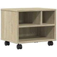 VidaXL Druckerständer mit Rollen Sonoma-Eiche 41x32x34,5 cm