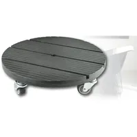 EuroDiscount Pflanzenroller Blumenroller Rollbrett Untersetzer rund Ø 30 cm