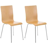 CLP 2er-Set Wartezimmerstuhl Pepe natura
