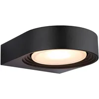 GLOBO Wandleuchte Gartenlampe LED Schwarz IP44 Dreh-Schwenkbar Außenleuchte