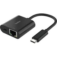 Belkin Connect USB-C Ethernet Adapter 100W PD schw. INC019btBK