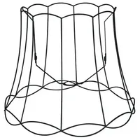 QAZQA Lampenschirm aus Metall schwarz 50/40 - Granny Frame