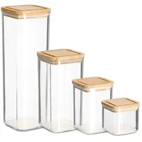 Zeller Vorratsdose transparent 4-teilig 1900 ml/1200 ml/800 ml/500 ml