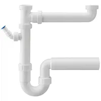 Otto Haas KG Doppelspülensiphon 1 1/2 Zoll x Dn50
