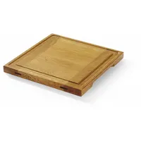 HENDI Servierbrett aus Eichenholz, 270x270x(H)20 mm