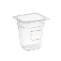 HENDI Aufbewahrungsbehälter gastronorm 1/6, gn 1/6, 1,6L, Transparent, 176x162x(H)100mm