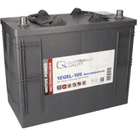 Q-Batteries Ersatzakku 1x 12V 105Ah passend Haulotte Star 6,