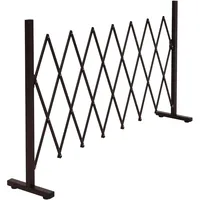 Mendler Alu Absperrgitter HWC-K56, Scherengitter Schutzgitter Zaun, ausziehbar schwenkbar