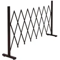 Mendler Scherengitter 103 x 31-200 x 31 cm Braun/Stahl