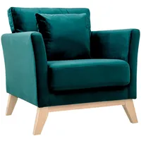 Miliboo Sessel OSLO Samt 0 x 0 x 0