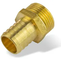 PUTEUS Schlauchtülle 25 mm x 1,25 Zoll Messing gold