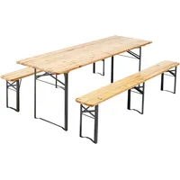 Oviala Holztisch-Set für 8/10 Personen 0 x 0 x