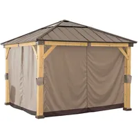 Sunjoy Vorhang für Zedernholz Gazebo 336cm x 336cm