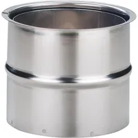 M�ck Möck Edelstahl Doppelwandfutter DN130 mm Kamin Schornstein Wandmuffe
