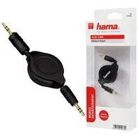 Hama Roll-Up Audiokabel (Mini-Phone Stecker, Stereo, 3,5 mm Klinke,