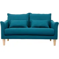 Miliboo - Design-Sofa 2 Plätze Entenblau kate
