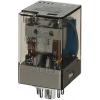 Finder 601290240040 Relais mit Steckanschlüssen, 2 Wechsler, 10 A,