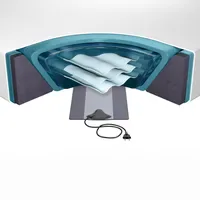 Beliani Wasserbettmatratze 140 x 200 cm H2 Baumwolle/Kunststoff/Polyester