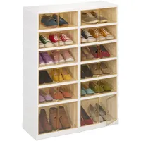 Relaxdays Schuhschrank, HBT: 118 x 86,5 x 34,5 cm,