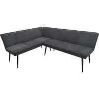 Hti-Living Eckbank 154 x 195 cm Anthrazit Mesilla kurzer