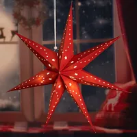 Harms Import LED Hänge Lampe Papier Stern X-MAS Dielen